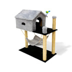 Arranhador para Gatos com Casinha e Playground Completo – Pet Premium™
