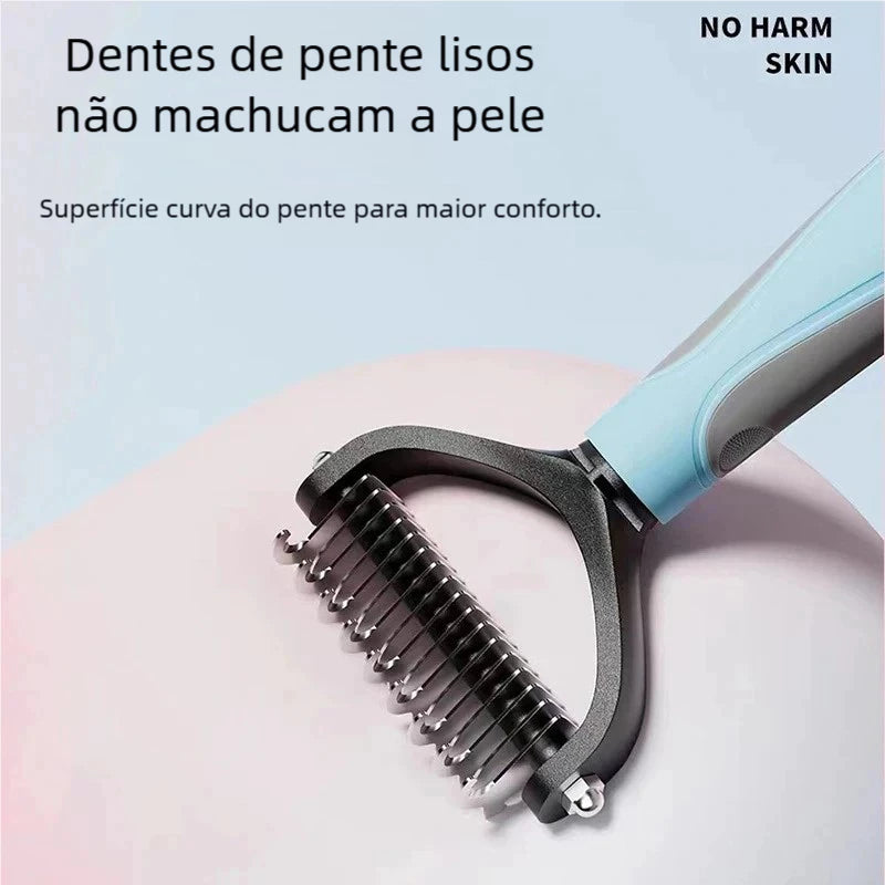 Desembolador de Pelos Longos para Cães e Gatos - Pet Premium™