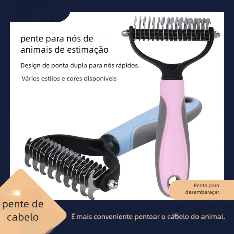 Desembolador de Pelos Longos para Cães e Gatos - Pet Premium™
