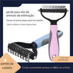 Desembolador de Pelos Longos para Cães e Gatos - Pet Premium™