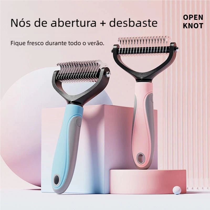 Desembolador de Pelos Longos para Cães e Gatos - Pet Premium™