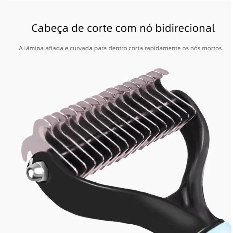 Desembolador de Pelos Longos para Cães e Gatos - Pet Premium™