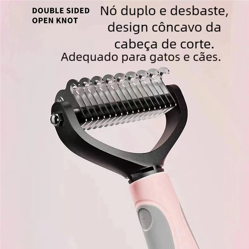 Desembolador de Pelos Longos para Cães e Gatos - Pet Premium™