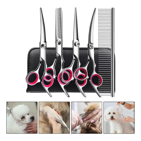 Kit de Tesouras para Tosa Pet 5 em 1 - foto 2