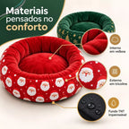 Cama Pet Natalina para Cães e Gatos - Pet Premium™