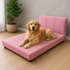 Sofá Cama Pet com Cabeceira Removível - rosa