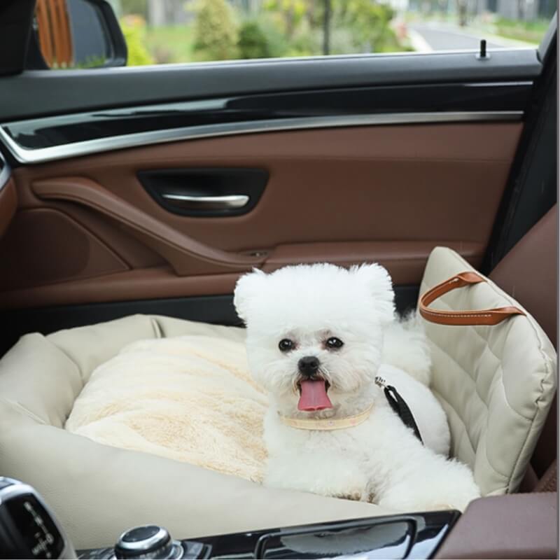 Cama Automotiva Impermeável em Couro Sintético - Pet Premium™