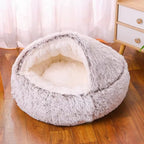 Cama Toca Anti Ansiedade de Pelúcia - Pet Premium™