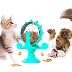 Brinquedo Interativo Giratório para Pets - Azul