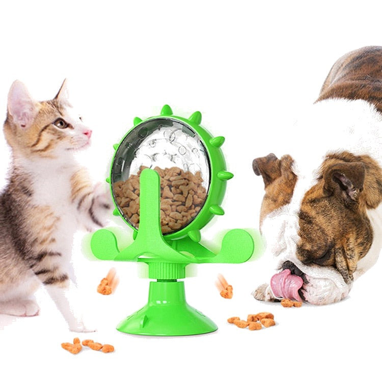 Brinquedo Interativo Giratório para Pets - Verde