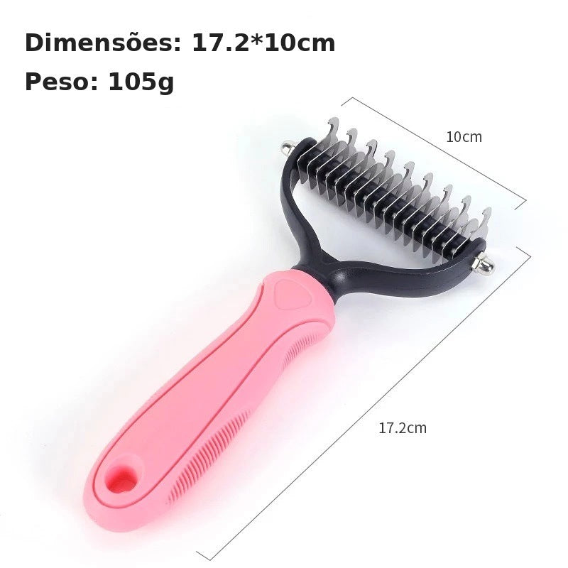 Desembolador de Pelos Longos para Cães e Gatos - Pet Premium™