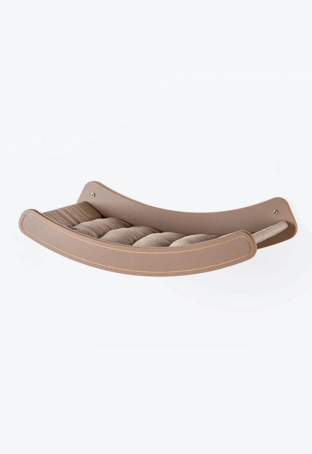 Rede de Parede Estofada Para Gatos Nick Marrom - comprar online