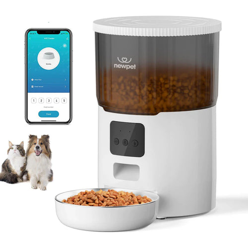 Alimentador Automático Wifi 4L - Com Porções Programáveis para Cachorro e Gato Bivolt - Pet Premium™
